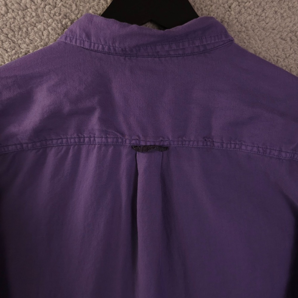 Carbon2Cobalt Shirt Mens XL Purple Long Sleeve Button Up Cotton Casual Preppy - Picture 9 of 10